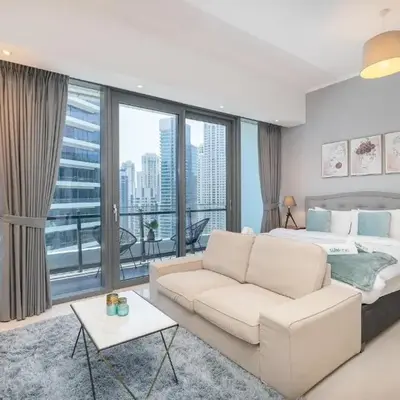 Prime Stylish Studio with Marina Views