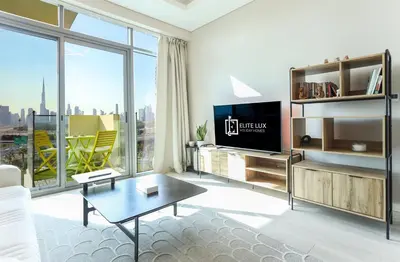 Gallery image of Elite LUX Holiday Homes - Skyline 1BHK Burj Khalifa View in Al Jaddaf, Dubai in Dubai