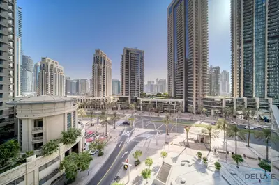 a view of a city with tall buildings at Plush 1BR at Act One Act Two Tower 2 Downtown Dubai by Deluxe Holiday Homes in Dubai