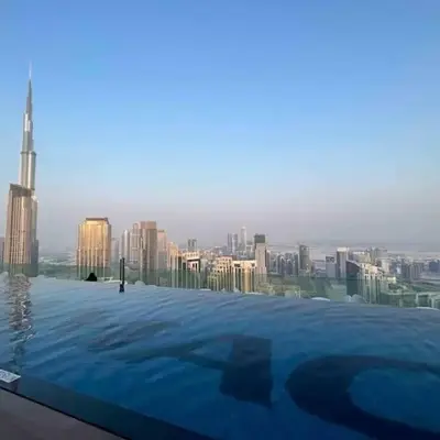 Unique 2br with Infinity Pool view on Burj Khalifa