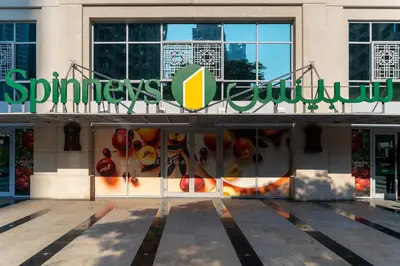 a store with a sign on the front of it at BellaVista - Graceful - 1 BR - 29 Boulevard - with Burj Khalifa View in Dubai