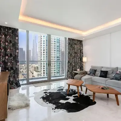 Luxury 1BR Apartment with Burj Khalifa View at Sterling