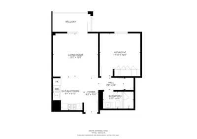 a floor plan of a house at Summer at Creek Beach - Elegant One Bedroom in Dubai