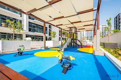 an image of a playground in a building at Beautiful Studio at Azizi Riviera 17, Al Merkadh by Deluxe Holiday Homes in Dubai
