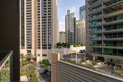 a view of a city skyline with tall buildings at Frank Porter - DT1 Tower in Dubai