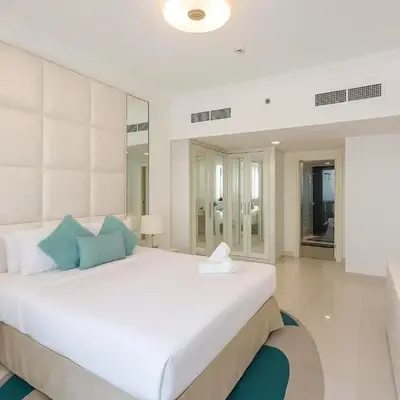 LUX 1 bed flat with Burj Khalifa View - 3 minute walk to Dubai Mall - Best Location - Best Balcony View
