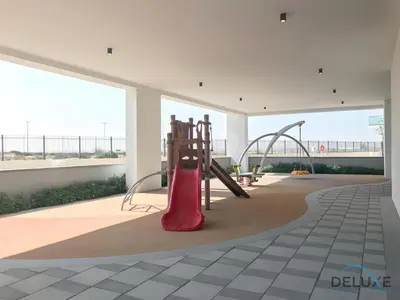 a playground in a building with a slide at Gorgeous Studio Apartment in DAMAC Celestia B Dubai South by Deluxe Holiday Homes in Dubai