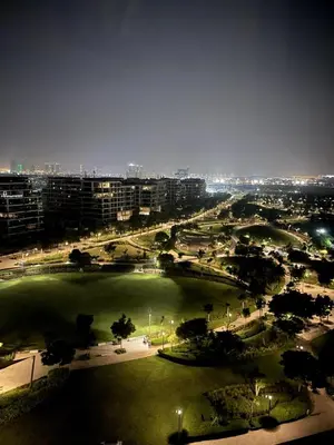 a view of a park with a large body of water at 3 bedrooms + maids room, Full Park view in Dubai