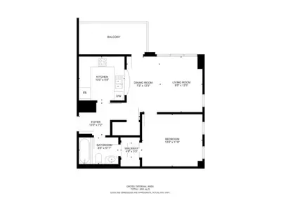 a floor plan of a house at Standpoint Tower A - Perfect One Bedroom in Dubai