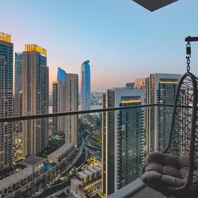 Lux 1BR Apartment with Amazing view in Palace Residences Creek Harbor