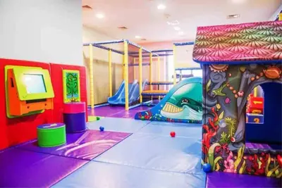 a childrens room with a play room with a play room at Your Scenic Dream Vacation in Dubai