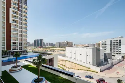 a view of a city with tall buildings at Frank Porter - Jwelz By Danube in Dubai
