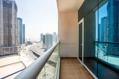 a view of a city from a building at RH - Best location, 01 BR Spacious, walk to burj in Dubai
