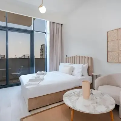 Studio - 12 min downtown - Pool - Azizi Riviera