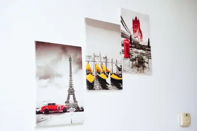 four pictures of the sights of paris and the eiffel tower at Luxury Studio - Downtown Dubai 6 Minute Walk to Burj Khalifa & Dubai Mall in Dubai