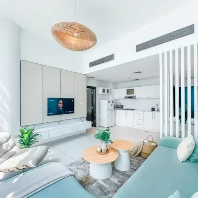 Amazing Roof Top Pool in Nice 1 BHK Flat in Marina