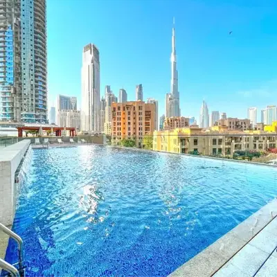1BR Downtown Apt Walk to Dubai Mall & Burj