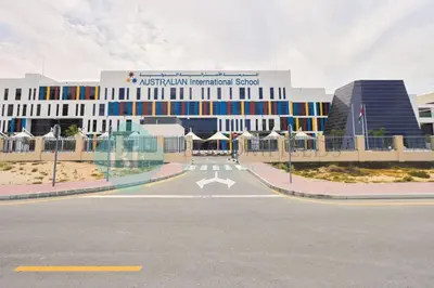 a large building with a road in front of it at Bloomfields Hidden Gem Studio In Arjan in Dubai