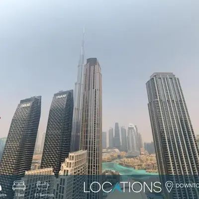 Locations I Spacious Modern 3 Bedroom I Luxury Stay Near Dubai Mall & Burj Khalifa I Pool