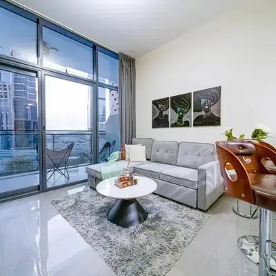 Chic 1BR Getaway- 4min Walk to Business Bay Metro & 10min to Burj Khalifa