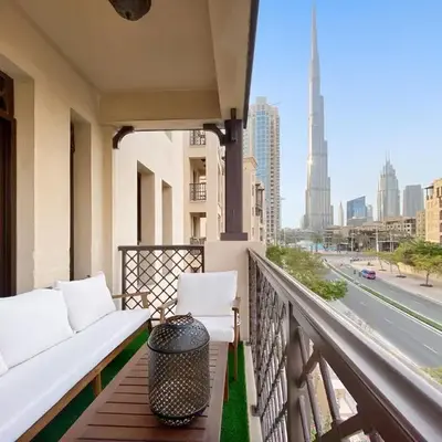 5 Min Walk to Burj Khalifa 2BHK Luxury Downtown Burj Haven