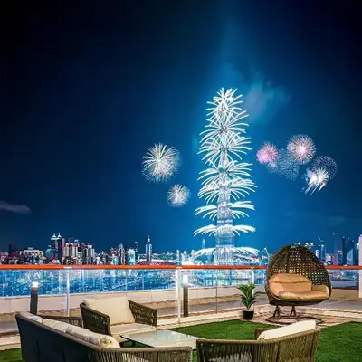 Millennium Binghatti Residence 2BR Burj Khalifa and Lake
