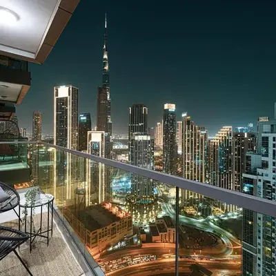 High Floor Apartment in 5 Star Hotel with Infinity Pool Burj View Gym Spa Sauna