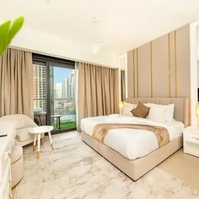 Skyline 2 Bedroom Apartment I Burj Khalifa & Fountain Views I Free Gym