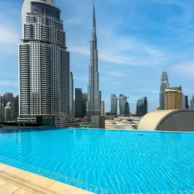 New! PS5! Burj Khalifa view & Infinity Pool