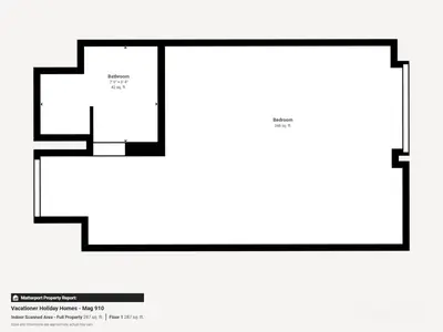a floor plan of a house with at Mag Eye 910 - Aesthetic Studio Apartment in Meydan in Dubai