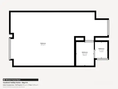 a floor plan of a house at Mag Eye 910 - Peaceful Studio Apartment in Meydan in Dubai