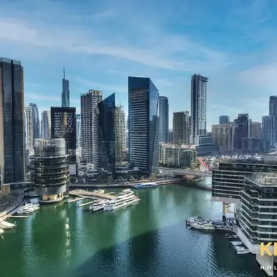 Contemporary One Bedroom with Full Marina View