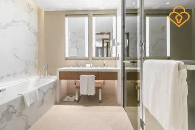 a bathroom with a tub and a sink at Keysplease Address Opera 2BR Downtown 26 in Dubai
