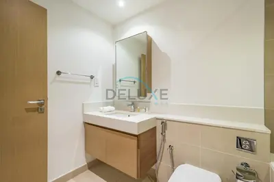 a bathroom with a sink and a mirror at Classy 1BR Apartment at Creek Horizon Tower 1, Dubai Creek Harbour by Deluxe Holiday Homes in Dubai
