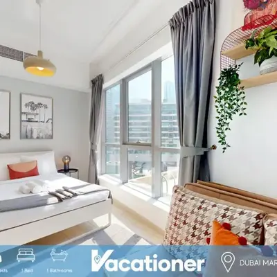 Bay Central West - Spacious Studio in the Dubai Marina