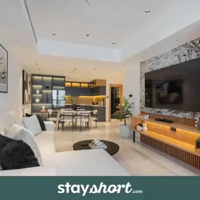 StayShort - Luxurious 2-Bedroom Apartment perfect for families in Dubai Marina