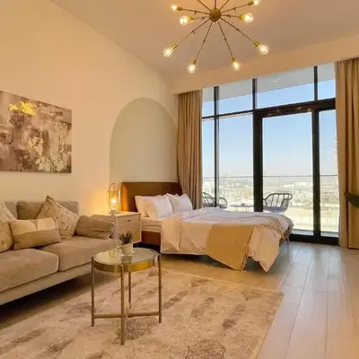 Luxury Interior Studio with Direct Burj Khalifa Views in the Heart of Dubai
