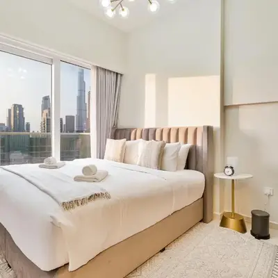 Amazing 1BR APT with Burj Khalifa Views