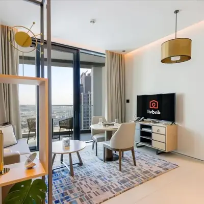 1BHK with Marina Views and Beach Access