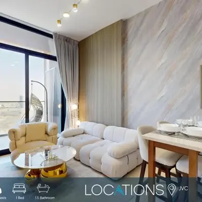 Locations I Binghatti Luna - JVC I Modern 1BR Apartment I Upgraded Interiors & Comfortable Stay I Scenic Community & Skyline Views