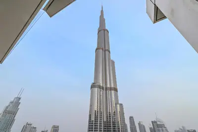 a view of the burj khalifa tallest building in the world at 2BR Address Opera, Full Burj Khalifa View in Dubai