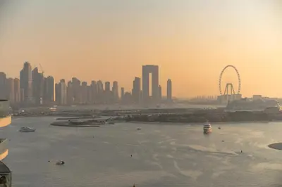 a view of a city with a river and a city at Clever Guest 028 Baltic in Dubai