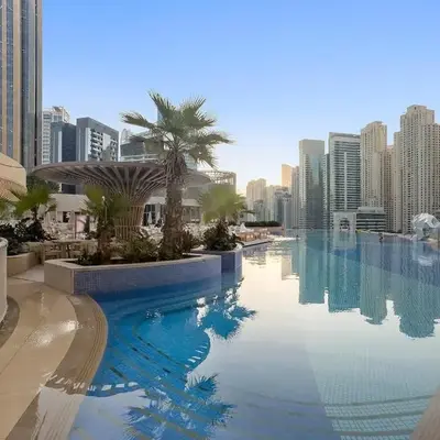 Burj Khalifa & Fountain From Your Balcony Near Dubai Mall & Metro