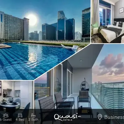 Luxury 2BD Apt with Pool GYM & Burj Khalifa Views