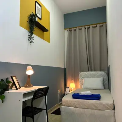 Partition Room with window In Barsha Near Metro