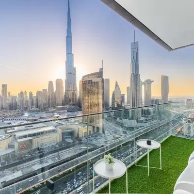 Elegant 4BR Apartment with Burj Khalifa and Fountain Views Connected to Dubai Mall