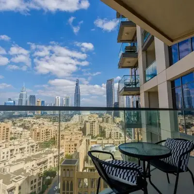 Burj Khalifa View - 1BR in Bellevue Tower 2