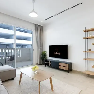 Livbnb-Stylish 1B with Spacious Balcony in JVC