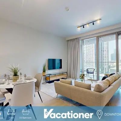 Forte Tower - Aesthetic Three Bedroom in Downtown