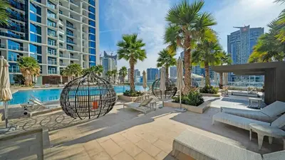 Gallery image of Vogue Business Bay Damac Maison Prive near Burj Khalifa and Dubai Mall, Studio Apartment with Balcony, Canal and City View, Access to all amenities in Dubai